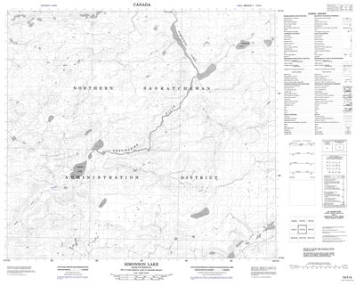 074F04 - SIMONSON LAKE - Topographic Map