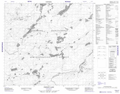 074F05 - FIREBAG LAKE - Topographic Map