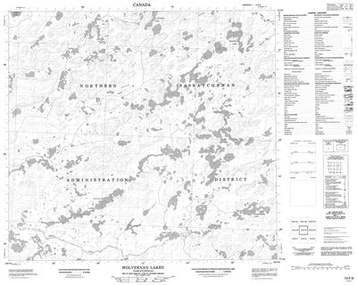 074F09 - WOLVERNAN LAKES - Topographic Map