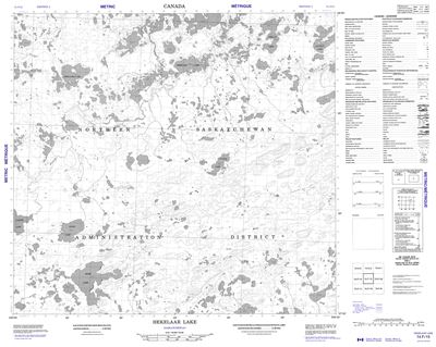 074F15 - HEKELAAR LAKE - Topographic Map