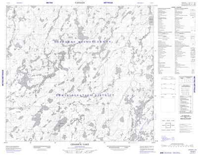 074G01 - GRASSICK LAKE - Topographic Map