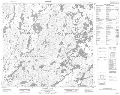 074G04 - NYBERG LAKES - Topographic Map