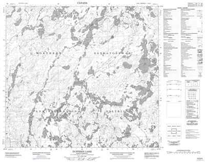 074G05 - DUFFERIN LAKE - Topographic Map