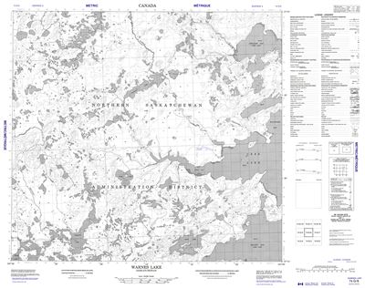 074G06 - WARNES LAKE - Topographic Map