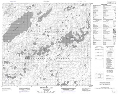 074G15 - ENGEMANN LAKE - Topographic Map