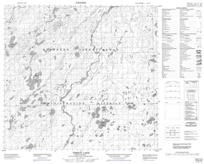 074G16 - TIMSON LAKE - Topographic Map