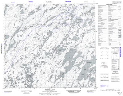 074H04 - ZIMMER LAKE - Topographic Map