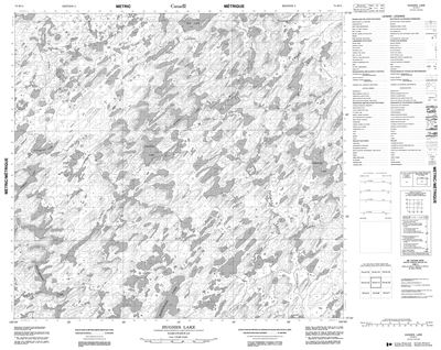 074H11 - HUGHES LAKE - Topographic Map