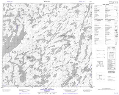 074H15 - CLOSE LAKE - Topographic Map