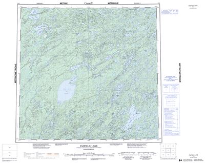 074I - PASFIELD LAKE - Topographic Map