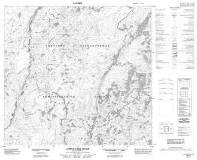 074I04 - LITTLE CREE RIVER - Topographic Map