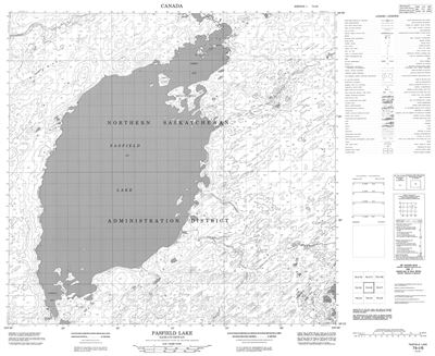 074I06 - PASFIELD LAKE - Topographic Map