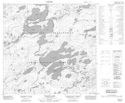 074I13 - WAPATA LAKE - Topographic Map