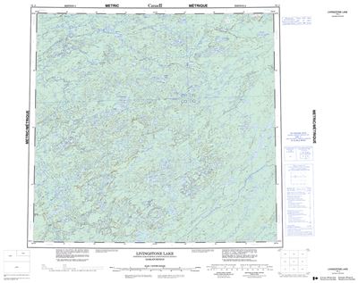 074J - LIVINGSTONE LAKE - Topographic Map