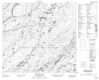 074J01 - ROTARIU LAKE - Topographic Map