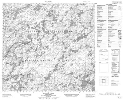074J06 - WEERES LAKE - Topographic Map