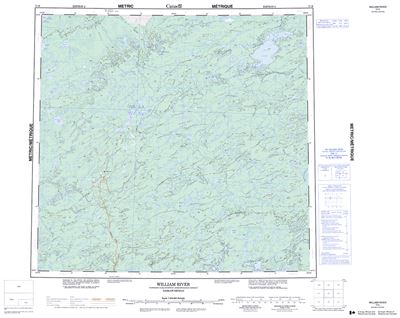 074K - WILLIAM RIVER - Topographic Map