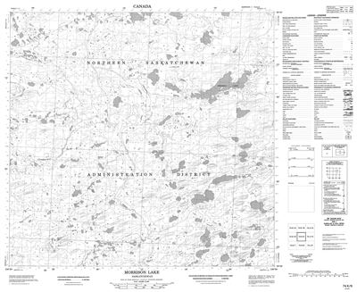 074K09 - MORRISON LAKE - Topographic Map