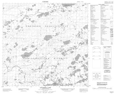 074K15 - ATCHISON LAKE - Topographic Map