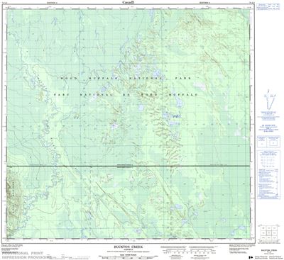 074L04 - BUCKTON CREEK - Topographic Map