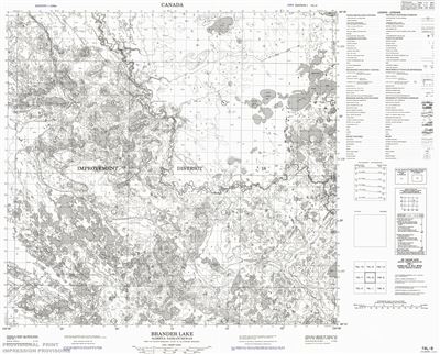 074L08 - BRANDER LAKE - Topographic Map