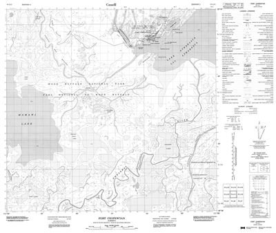 074L11 - FORT CHIPEWYAN - Topographic Map