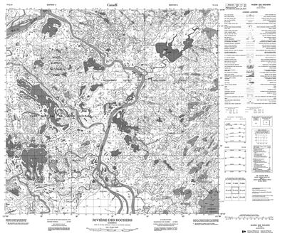 074L14 - RIVIERE DES ROCHERS - Topographic Map