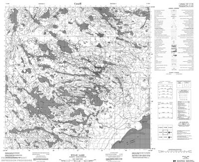 074M08 - WYLIE LAKE - Topographic Map