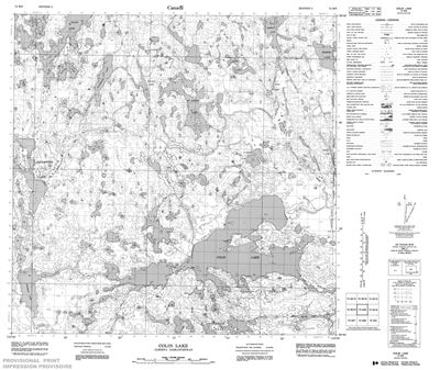 074M09 - COLIN LAKE - Topographic Map