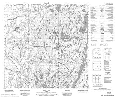 074M14 - TULIP LAKE - Topographic Map