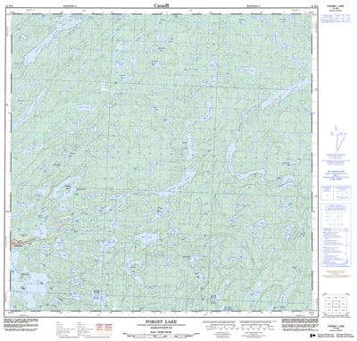 074N09 - FORGET LAKE - Topographic Map