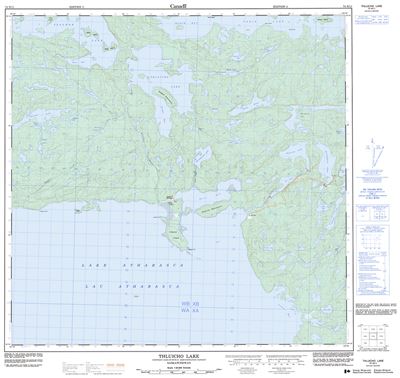 074N11 - THLUICHO LAKE - Topographic Map