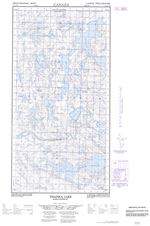 074N13E - THAINKA LAKE - Topographic Map