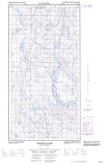 074N13W - THAINKA LAKE - Topographic Map