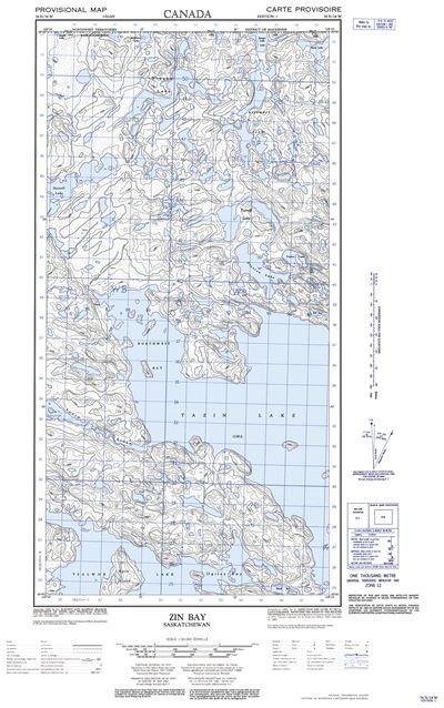 074N14W - ZIN BAY - Topographic Map