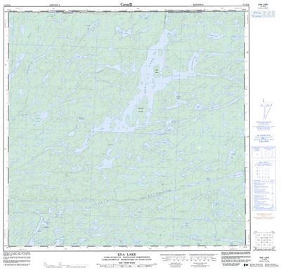 074N16 - ENA LAKE - Topographic Map