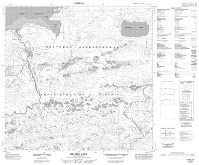 074O04 - HELMER LAKE - Topographic Map