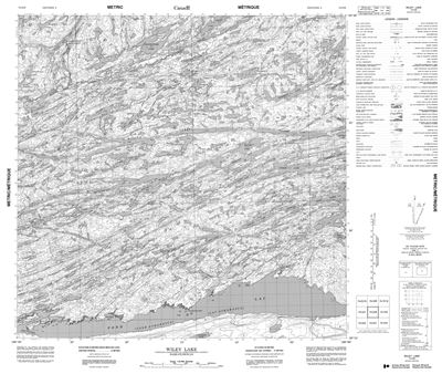074O08 - WILEY LAKE - Topographic Map