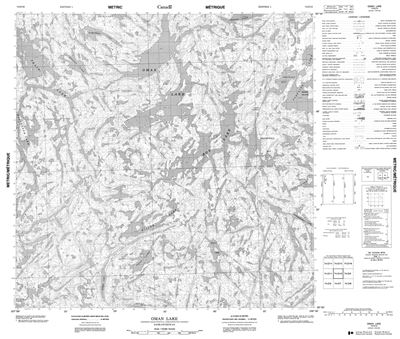 074O10 - OMAN LAKE - Topographic Map