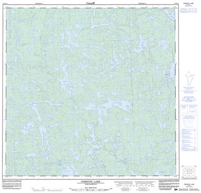 074O11 - FORSYTH LAKE - Topographic Map