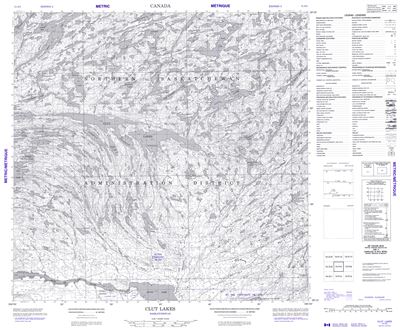 074P05 - CLUT LAKES - Topographic Map