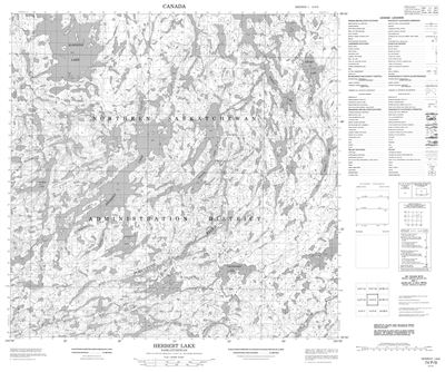 074P09 - HERBERT LAKE - Topographic Map
