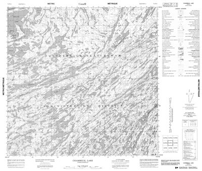 074P11 - CHAMBEUIL LAKE - Topographic Map