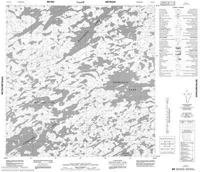 075A12 - RUTTLEDGE LAKE - Topographic Map