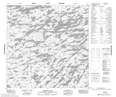 075B06 - PENZANCE LAKE - Topographic Map