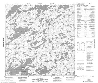 075B09 - ODIN LAKE - Topographic Map