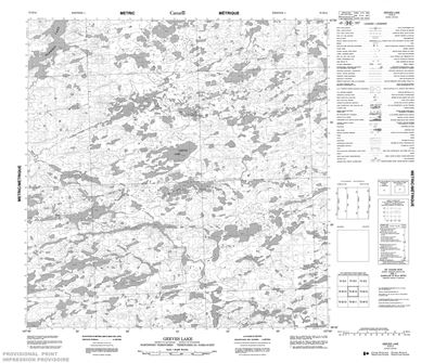 075B14 - GEEVES LAKE - Topographic Map