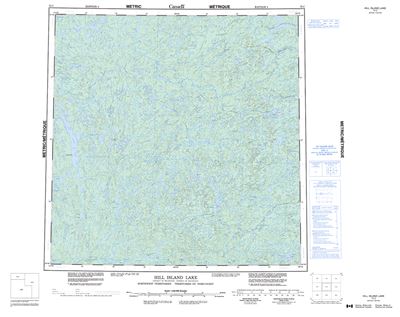 075C - HILL ISLAND LAKE - Topographic Map