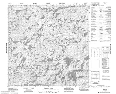 075C01 - BRAZEN LAKE - Topographic Map