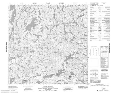 075C03 - PORTMAN LAKE - Topographic Map